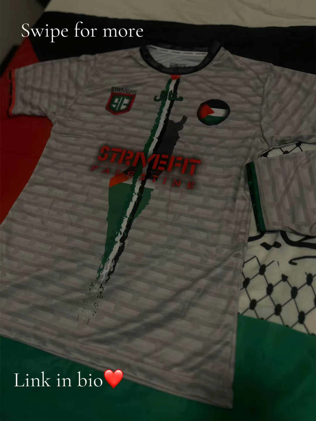 StriveFit Palestine Performance T-Shirt
